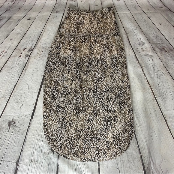 UO Ecote Leopard Animal Print Maxi Skirt Size 2 - Picture 15 of 15
